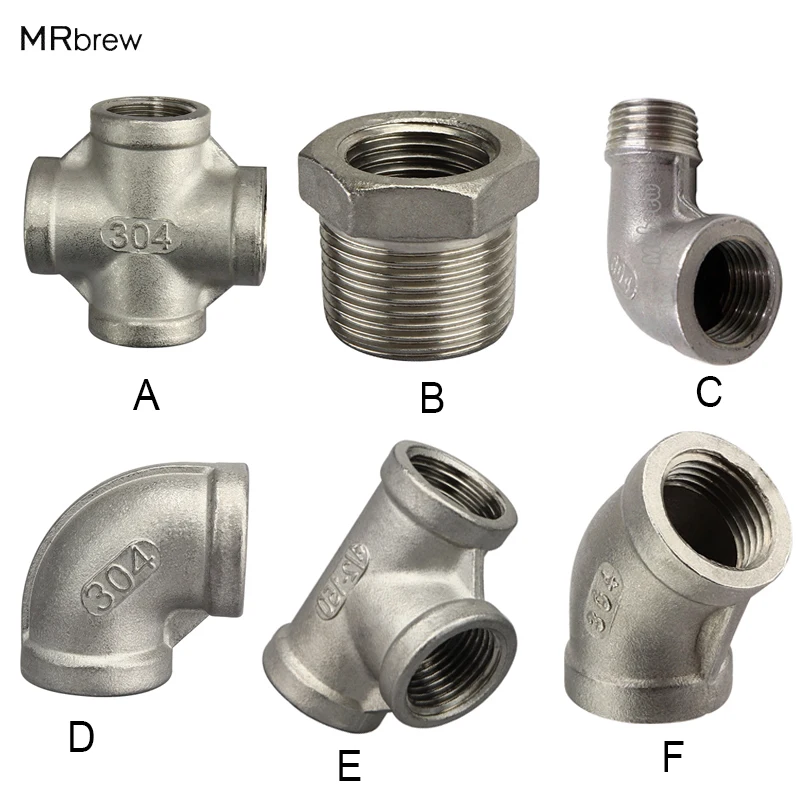 Пивоваренное пиво 1/2 &quotNPT соединители 304 пищевая пива из нержавеющей стали