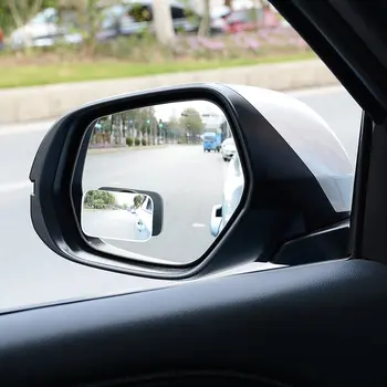 

2PCS Blind Spot Mirror Auxiliary Rearview Convex Wing Mirror Universal Rectangle / Round Car Mirrors
