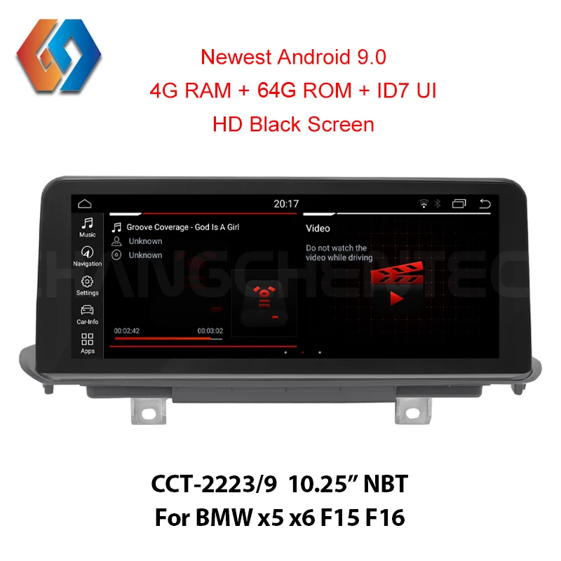 Новое поступление Android 9 0 для BMW x5 x6 F15 F16 с HD черным экраном высокого разрешения