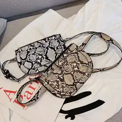 Женская поясная сумка из искусственной кожи со змеиным узором, поясная сумка для телефона, поясная сумка, поясная сумка для путешествий