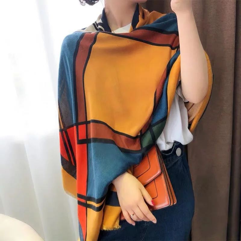 

Fashion Warm Women Scarf Brand Square Scarves Female Winter Wraps Ladies Tassel Winter Scarf Long Shawl Dropshipping