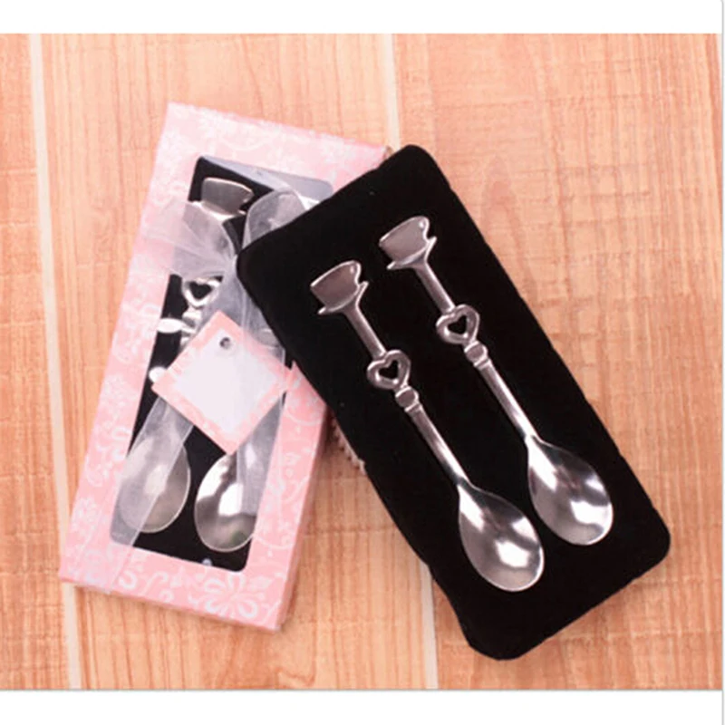 Stainless Steel Heart-shaped Design Tea Coffee Spoon Ice Cream Dessert Yogurt Honey Ladle Spoon Kitchen Hot Sale Gift
