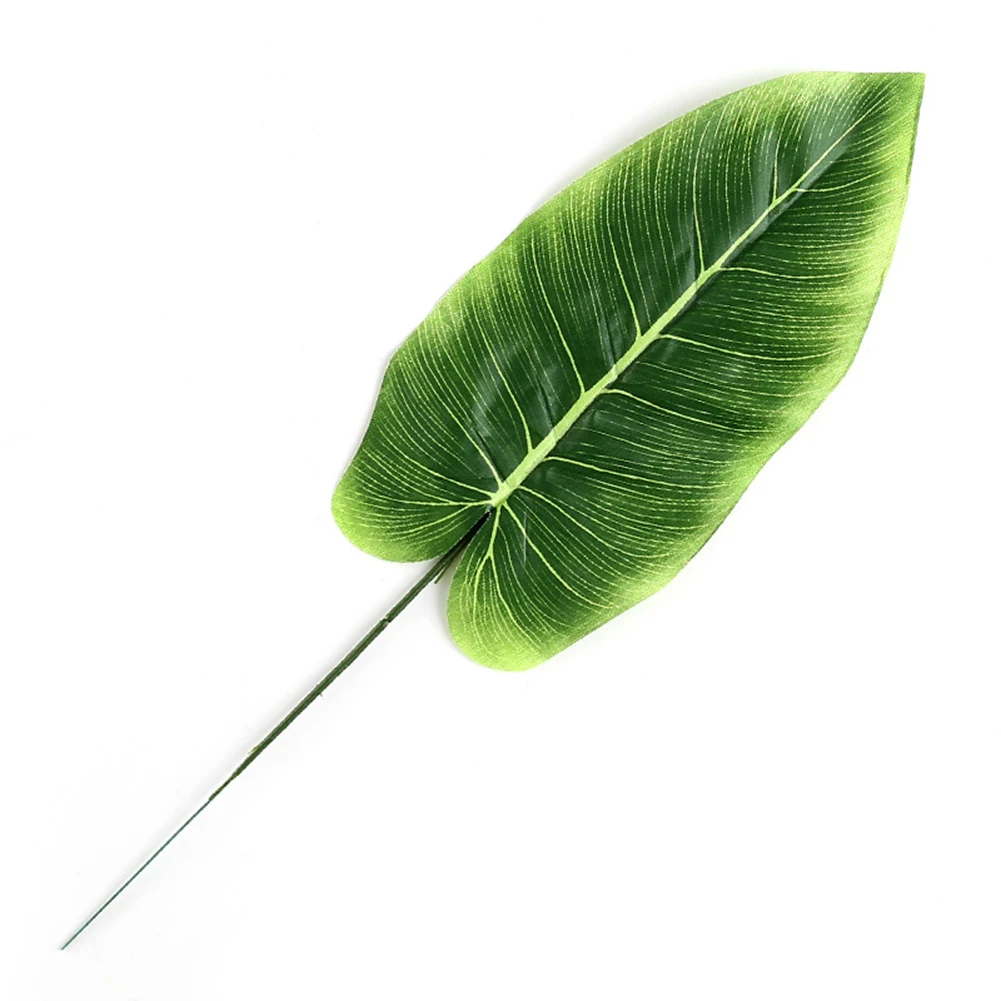 20Pcs Realistic Artificial Plant Fake Banana Leaf DIY Flower Arrangement Vivid Garden Ornament Home Decoration Supplies