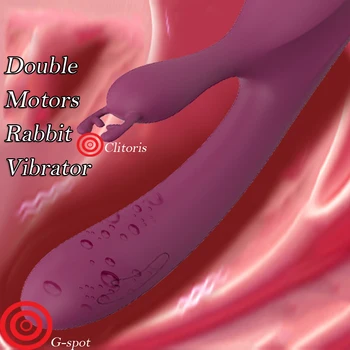 Rabbit Vibrator Women's Dildo 10 Mode Clitoris Stimulator Orgasm Dildo Vibrator Female Masturbator Toy for Adults 18 Sex Shop 3