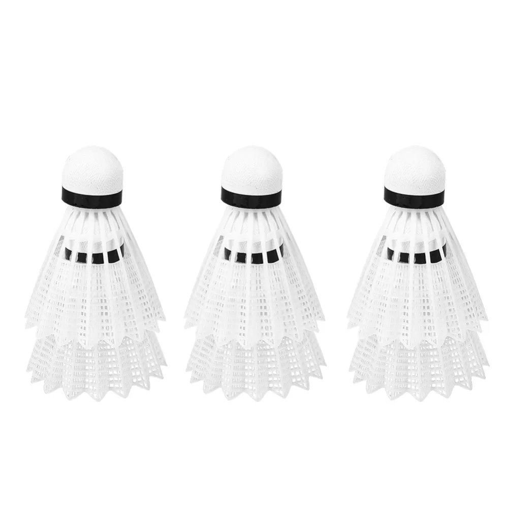 6 шт./лот белые пластиковые профессиональные шарики для бадминтона воланы