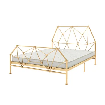 

Iron Bed Frame 180×200CM Nordic Modern Simple Living Room Single Double Adult Teenage Children Iron Twin Bed Frame Stable Frame