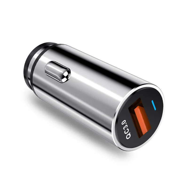 Новейшее автомобильное зарядное устройство 18 Вт Быстрая зарядка два USB быстрая 5
