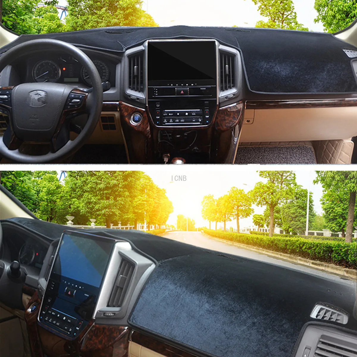 Коврик для приборной панели с подсветильник кой Toyota Land Cruiser 200 FJ200 2012 2013 2014