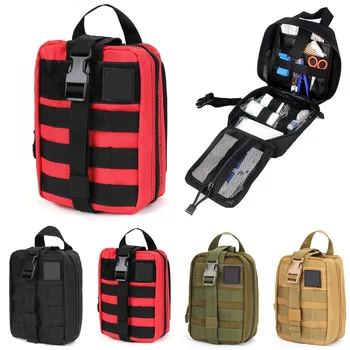 

Survival Kit Hunting Outdoor Box First Aid Bag Camping Tactical Medical Pouch EMT Emergency Large Size 600D Nylon Bag Package