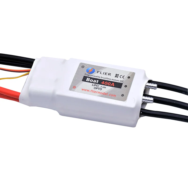 

FLIER 400A 12S/16S/22S high voltage ESC brushless speed controller with USB program cable for boats marine