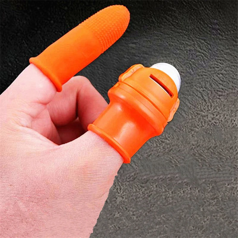 Finger Protector Silicone Thumb Knife Vegetable Harvesting Garden Gloves