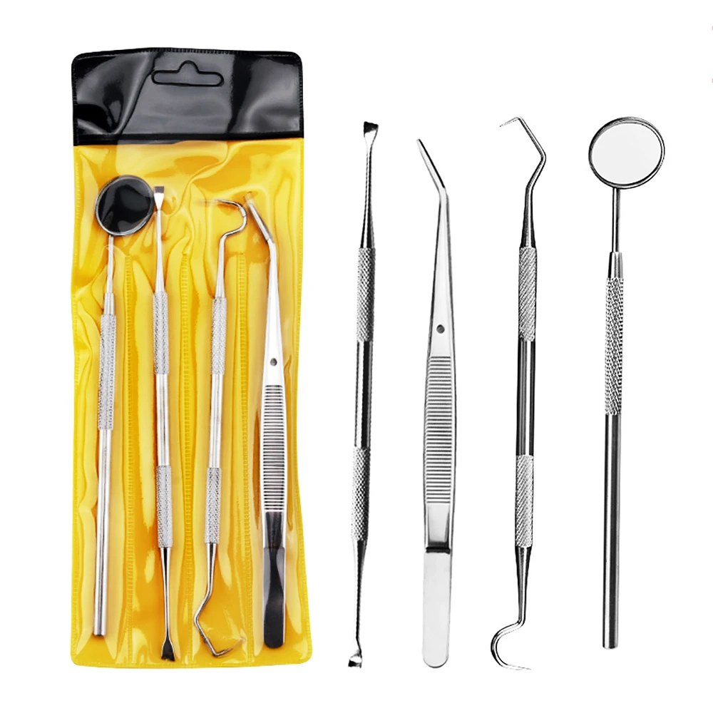 4 шт. стоматологическое зеркало из нержавеющей стали, набор ...