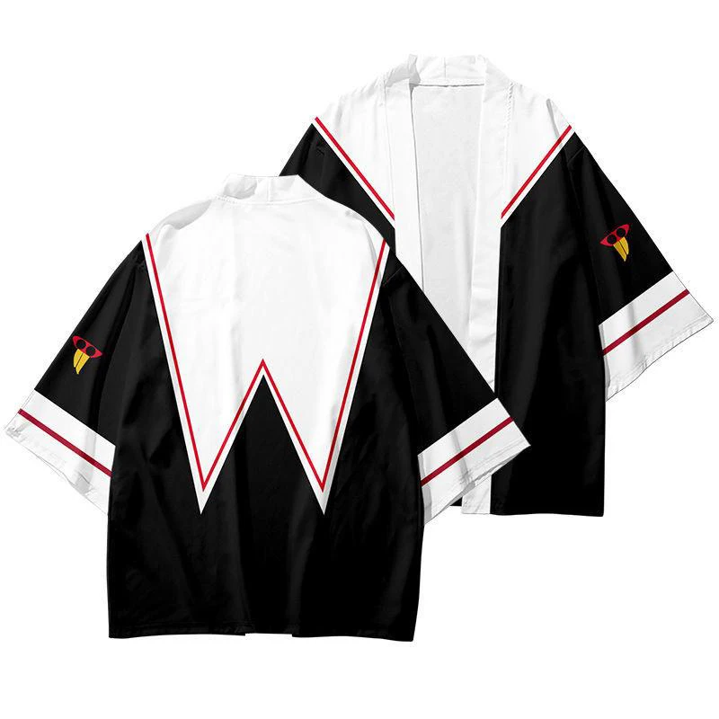Cosplay Fashion Summer Casual Cool Short Sleeve Street Wear Cardcaptor Sakura Kawaii Printed 2021 Japanese Kimono Outer Yukata |