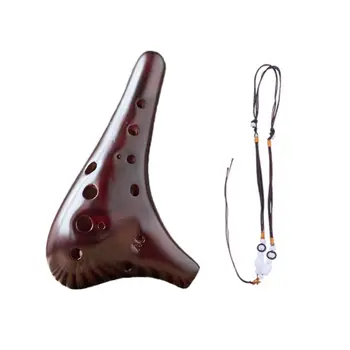 

Professional 12 Hole Alto C Ocarina Classic Smoked Strawfire for a music lover Masterpiece Collectible