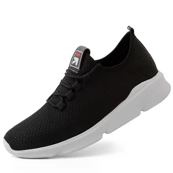 

Men's Shoes 2019 Autumn New Casual White Running Shoes Breathable Mesh Deodorant Sneakers Youth Trend Lace-up Sports Shoes Men