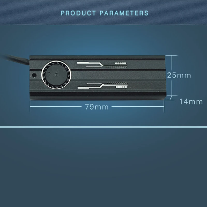M.2 радиатор Ssd алюминиевый лист теплопроводность Кремниевая пластина Вентилятор охлаждения Радиатор Pcie Nvme Ssd радиатор