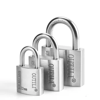 

High Quality 304 Stainless Steel Padlock Door Lock Luggage Notebook Outdoor Fence Railings Small Drawers Waterproof Rust-proof