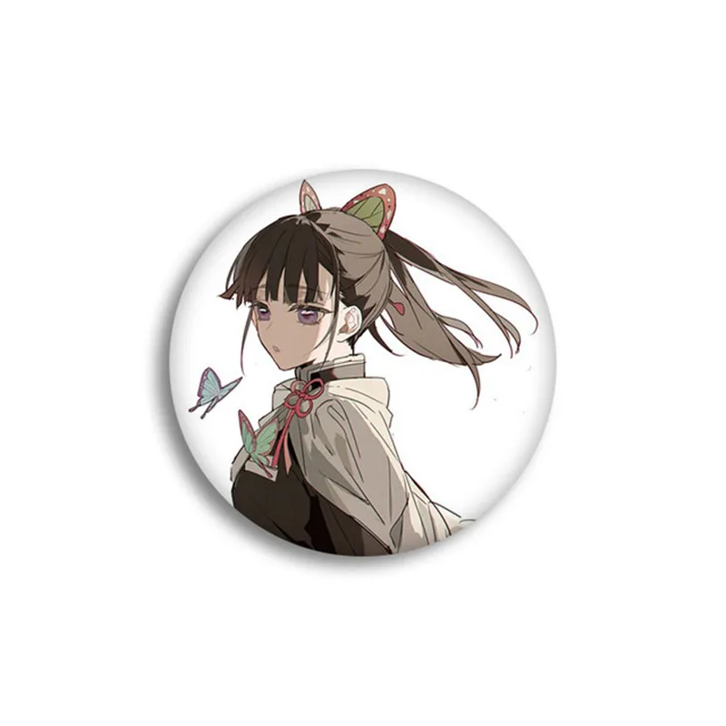 21 Anime Demon Slayer Kimetsu no Yaiba Kamado Tanjirou Pins For Backpacks Cartoon Pin Badge Decoration Brooches Metal Badges for - Color: 21
