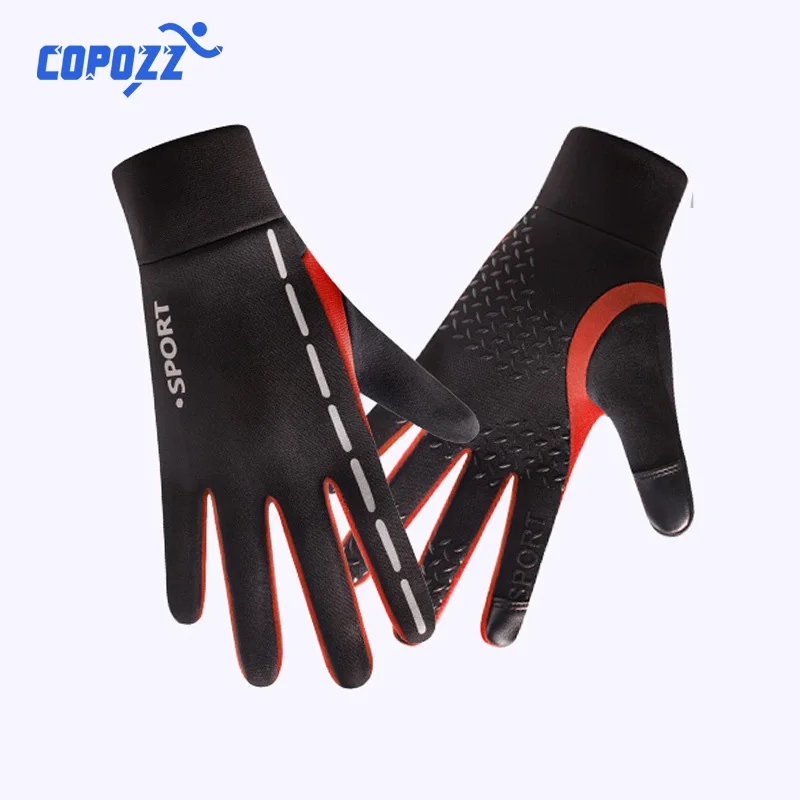 

Anti-slip Touch Screen Bicycle Gloves MTB Sport Shockproof Cycling Gloves Windproof Warm Night Reflective Strip Bike Gloves