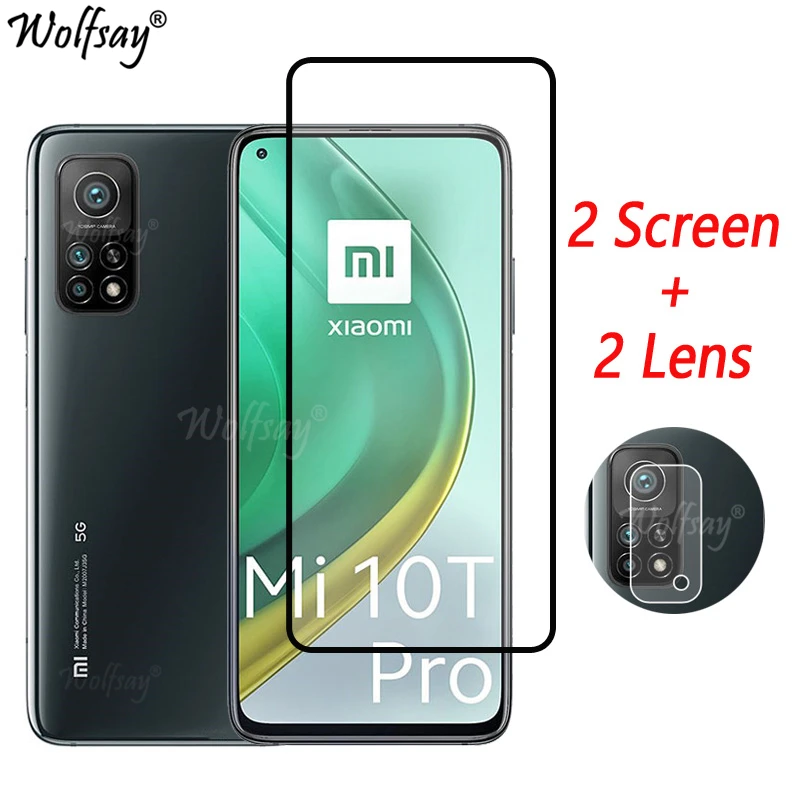 Закаленное стекло с полным покрытием для Xiaomi Mi 10T Pro 5G Защита экрана камеры |