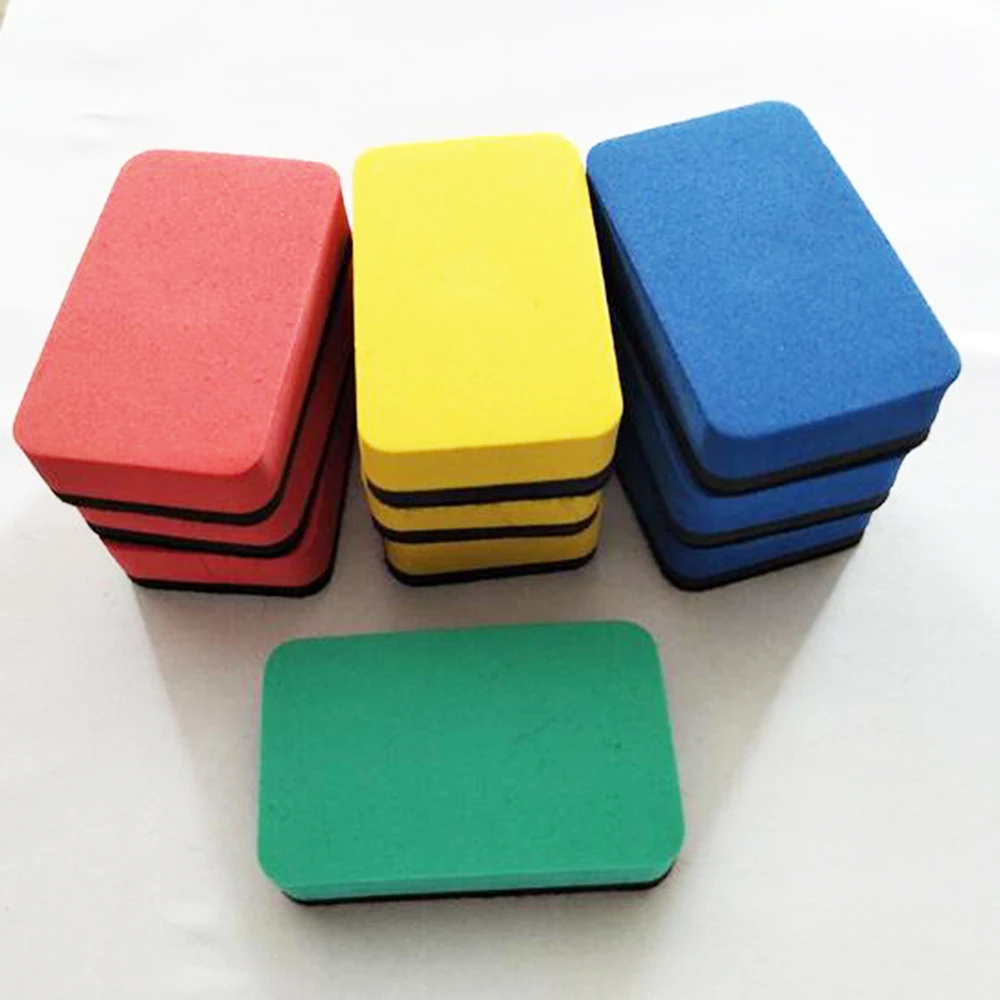 10 Pack Magnetic Whiteboard Brush Dry Eraser For Classroom Home Office