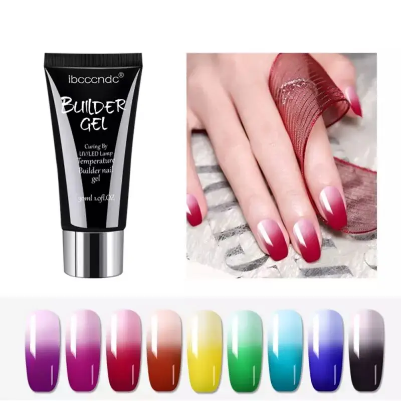 9colors Nail Solid State Extended Gel Crystal Extension Glue UV glue DIY Tool Acryl Phototherapy |