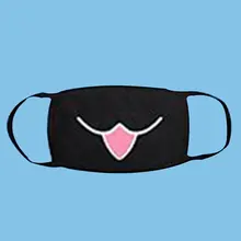 1 шт. хлопок пылезащитный рот маска для лица унисекс корейский стиль Kpop Черный Медведь Велоспорт Анти-пыль хлопок маска для лица Защитная крышка маски