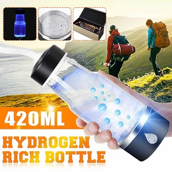 

420ML Portable Water Ionizer Bottle Rechargeable Negative Ion Water Cup Hydrogens-rich Water Cup Water Generator Alkaline