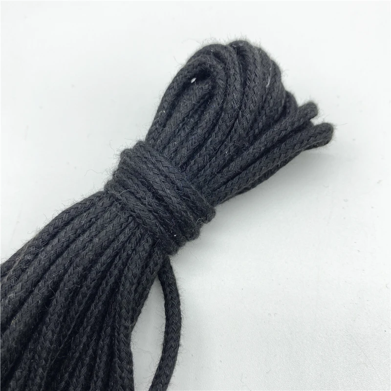 3mm Cotton Rope Decorative Twisted Braided Cord Rope For Handmade Home Textile Decoration 5yards/Lot cotton rope