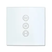 WiFi ผ้าม่านสวิทช์แผงสัมผัส Tuya App รีโมทคอนโทรลไฟฟ้า Roller ชัตเตอร์เสียงตาบอดควบคุม Google Home Echo DIY 2