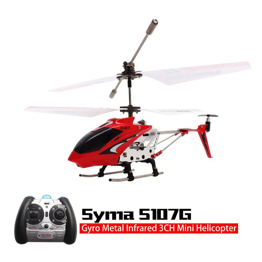 Syma S107G гироскоп металлический инфракрасный радиоприемник 3CH Мини вертолет Радиоуправляемый Летающий Дрон для игрушек подарок RTF