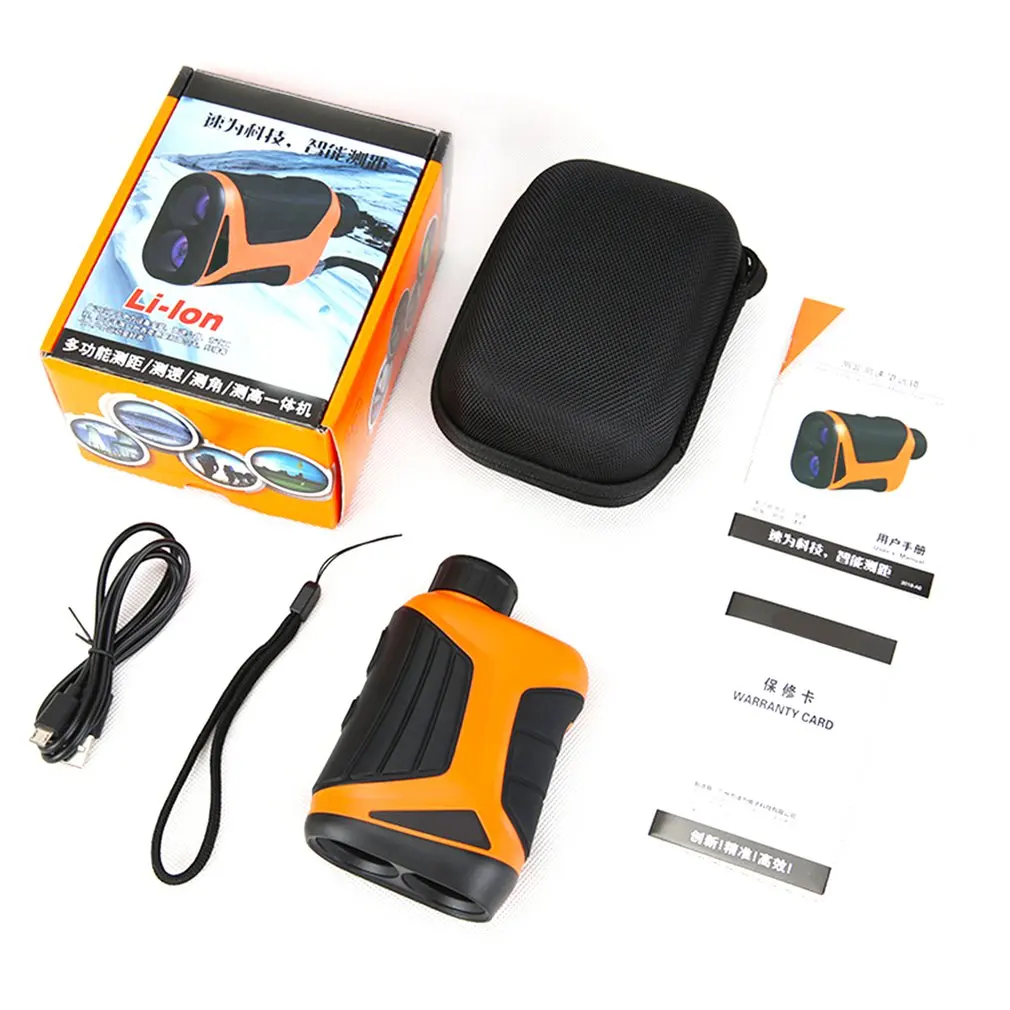 Telescope Laser Rangefinder Distance Meters Measure Device Range Finder 600m/1000m/1500m 6X Monocular for Golf hunting