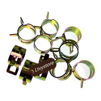

Fuel Line Spring Clamp Silicone Vacuum Hose Pipe Clamp Hose Clamp Steel Wire Tube Pipe Clip Screw Assortment Kit Pack of 100