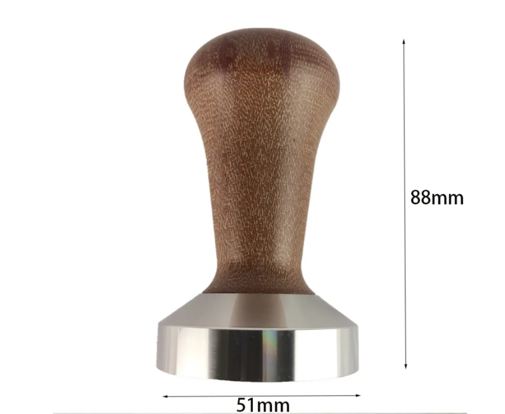 

Unique Design Coffee Tamper 51mm,Espresso Coffee Tamper,Espresso Tamper 51mm Aluminum Alloy Coffee Mat with Wooden Handle
