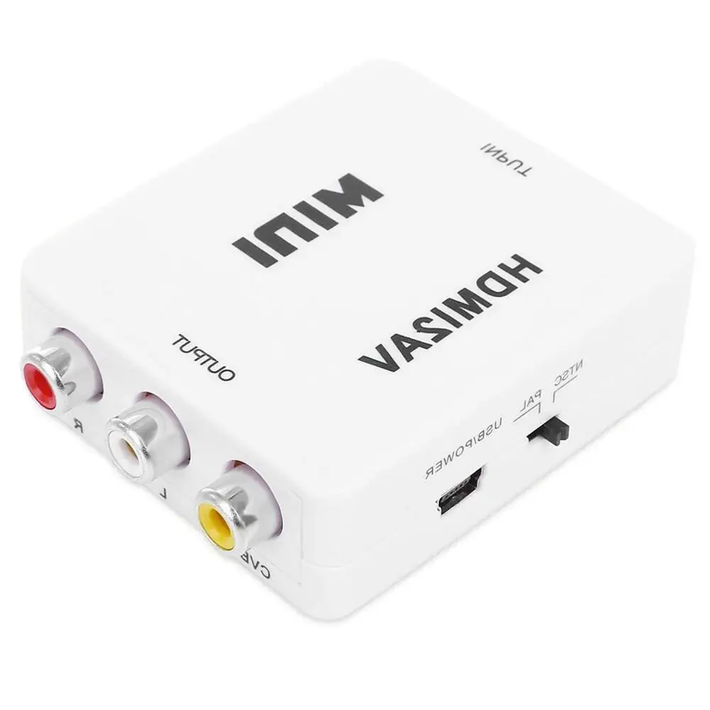 HDMI к RCA конвертер HDMI К AV адаптер Smart tv Box для ноутбука 1080P 720P 480P NTSC/PAL HDMI2AV