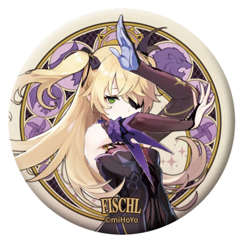 Free Shipping 58mm Online Game Genshin Impact Brooch Pin Cosplay Badge Accessories For Clothes Backpack Decoration gift