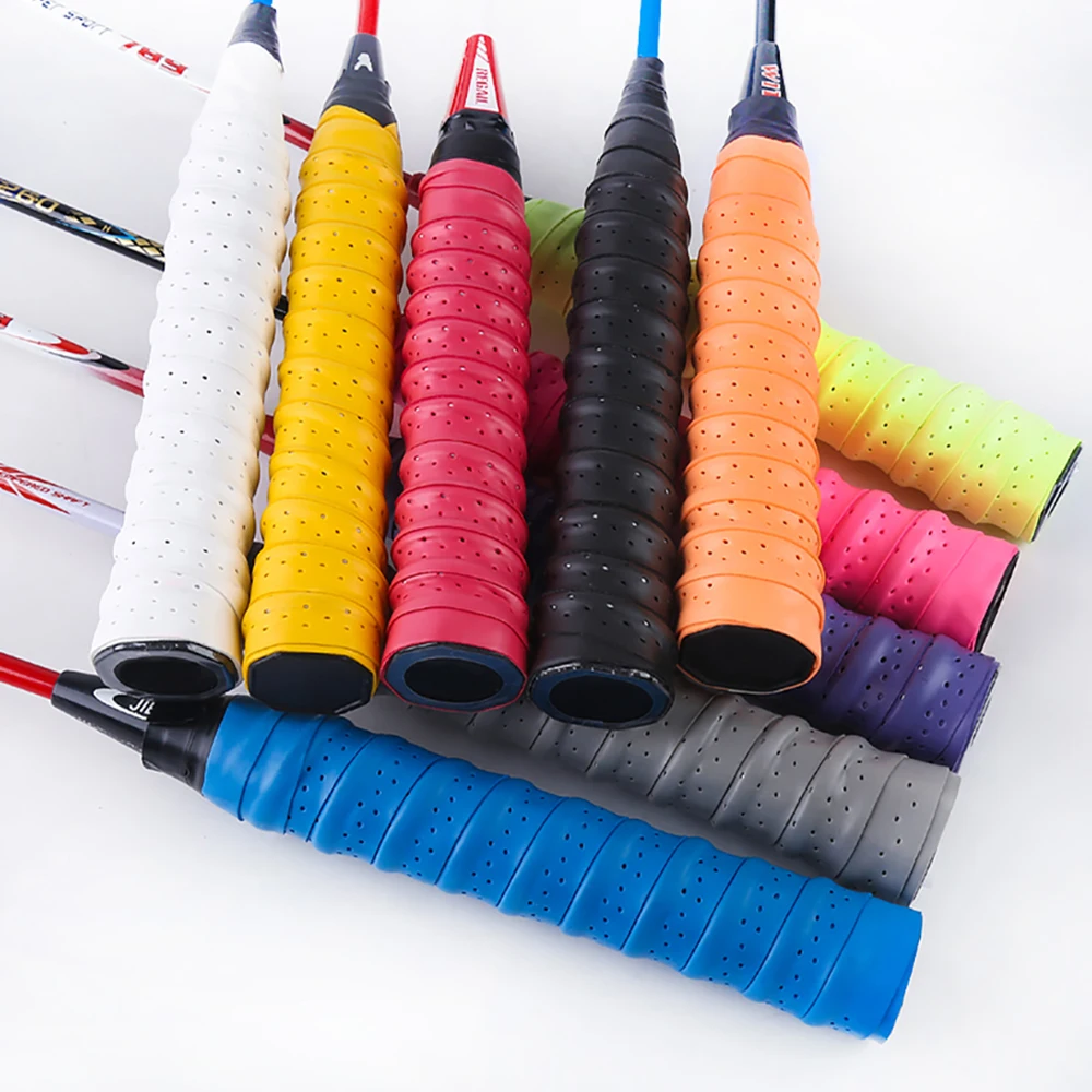 Racket Grip Tape 2 Pcs Tennis Racket Anti-Slip Absorb Sweat Band Outdoor Fishing Rod Winding Strap Sport Badminton Squash