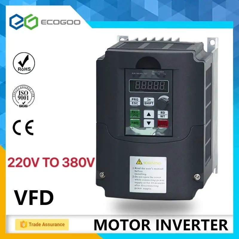 Инвертор VFD 4 кВт/220 кВт/380 кВт/11 кВт 7500 в вход выходная мощность Вт