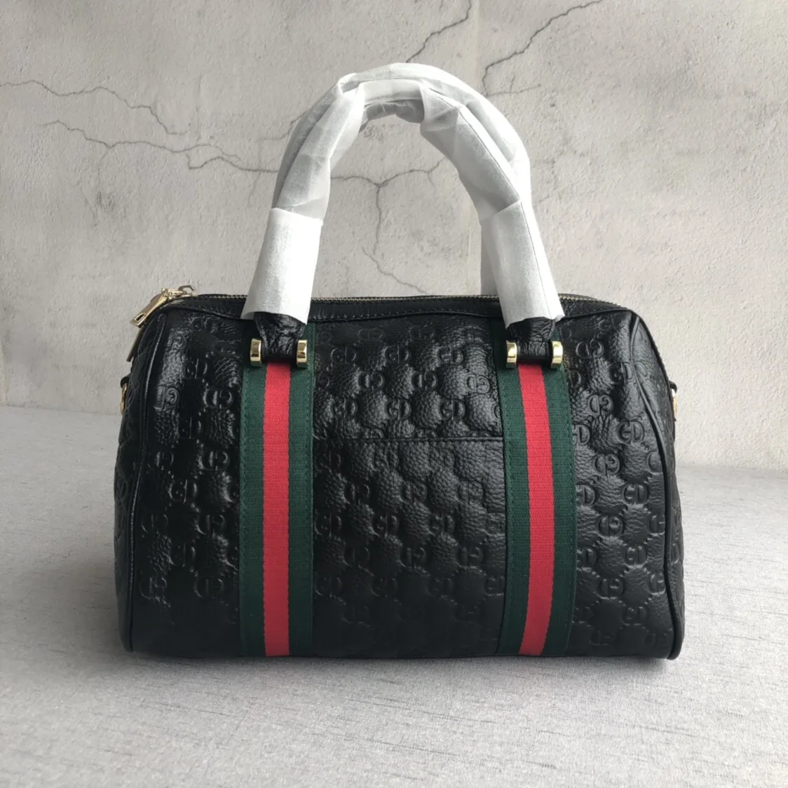 

Pure Leather Embossed Pillow Bag Leather Women's Handbag European and American Fashion Diagonal Bag