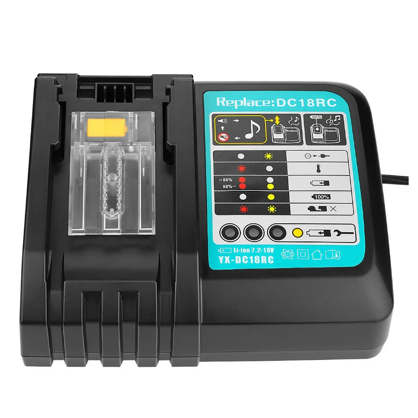 de carregamento 3a para makita 14.4v 18v