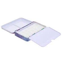 

1 Set Empty Watercolor Tin Boxes Watercolor Sub-packing Box Pigment Storage Box