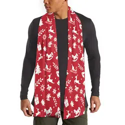 Christmas Style Printing Autumn Winter Warm Fashion Women Scarf Thick Scarf Shawl Cape Santa Gift Custom DIY 180x30cm
