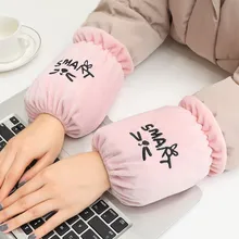 Милый студенческий длинный манжет для осени и зимы для взрослых детей девочек зимний длинный рукав маленький водонепроницаемый рабочий рукав колпачок черный и белый