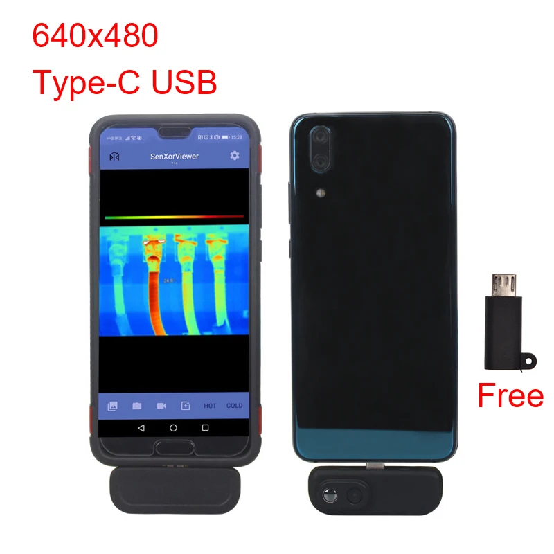 

WG201 Android APP Thermal Imaging Cameras For Smart Phone Infrared Thermal Imager Camera with Type-C USB adapter Thermal Devices