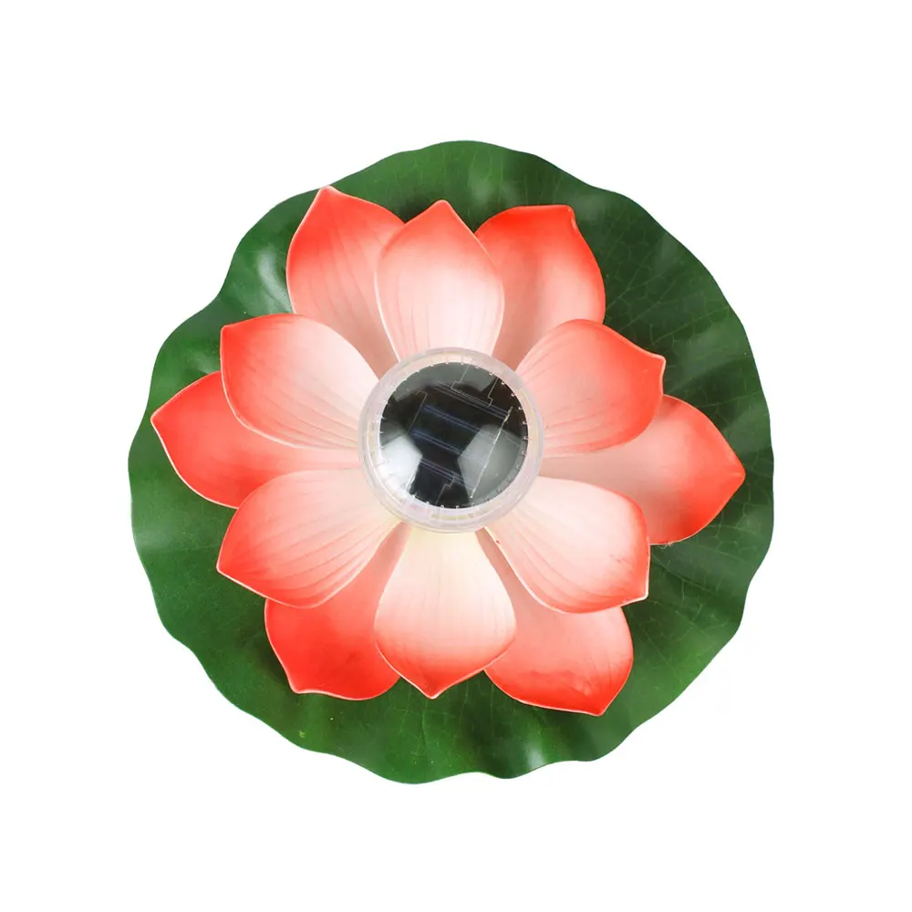 Flutuador de Água Pátio ao ar Livre à Prova Decoração do Jardim Lótus Luzes Solares Paisagem Desejando Lagoa Dwaterproof Água 3 Luzes e Iluminação