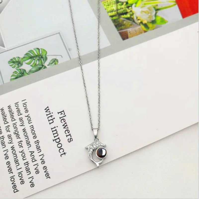 Новинка 100, медное ожерелье с надписью I love you, вечерние ювелирные изделия, ожерелье, подарок на день Святого Валентина
