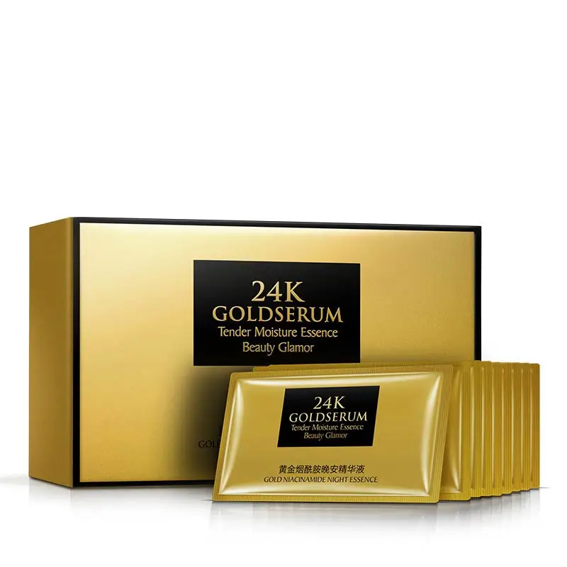 

Gold Nicotinamide Night Essence Moisturizing Smooth Fine Lines Anti-aging Anti-wrinkles Face Serum Effectively Diminish Wrinkles