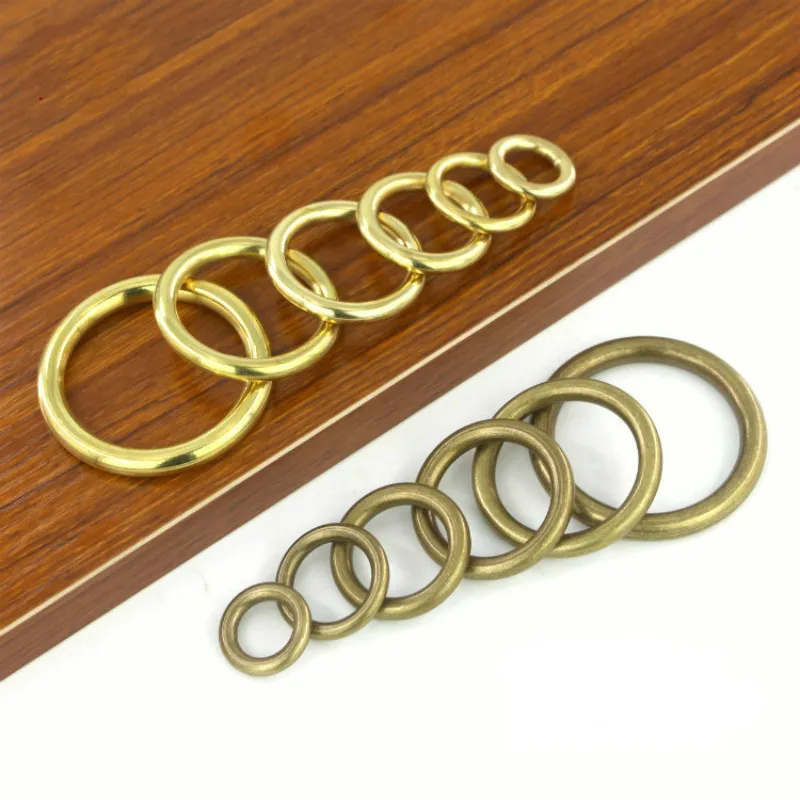 Dia 20 80MM Copper Solid Roung Ring Leather Luggage DIY Decoration