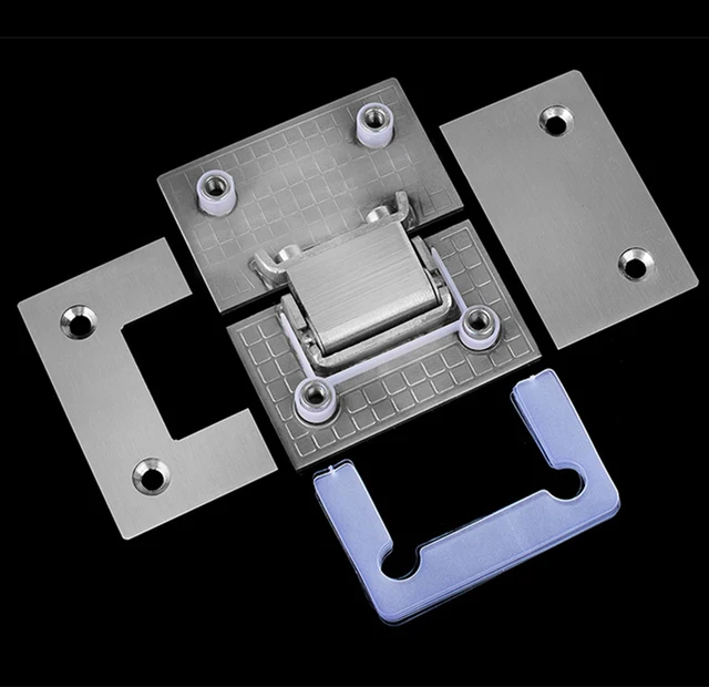 180 産業・研究開発用品 ガラスドアクリップ、クランプヒンジ、ガラス
