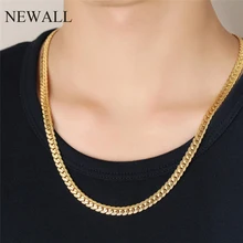 Newall, Мужская цепочка из нержавеющей стали, ожерелье в стиле хип-хоп, подарок бойфренду для мужчин, панк, готический стиль, аксессуар, лучший друг, ювелирное изделие, колье